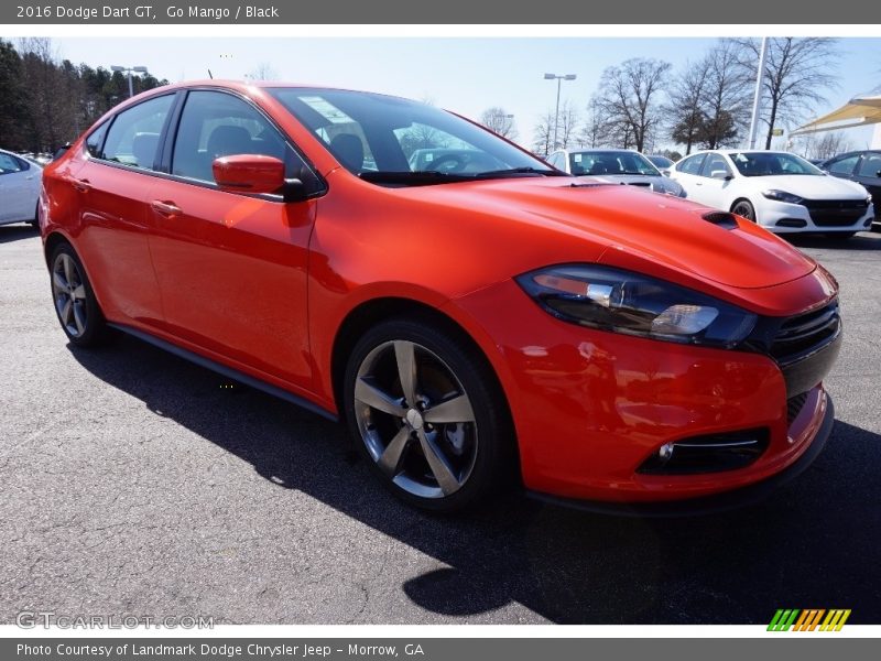 Go Mango / Black 2016 Dodge Dart GT