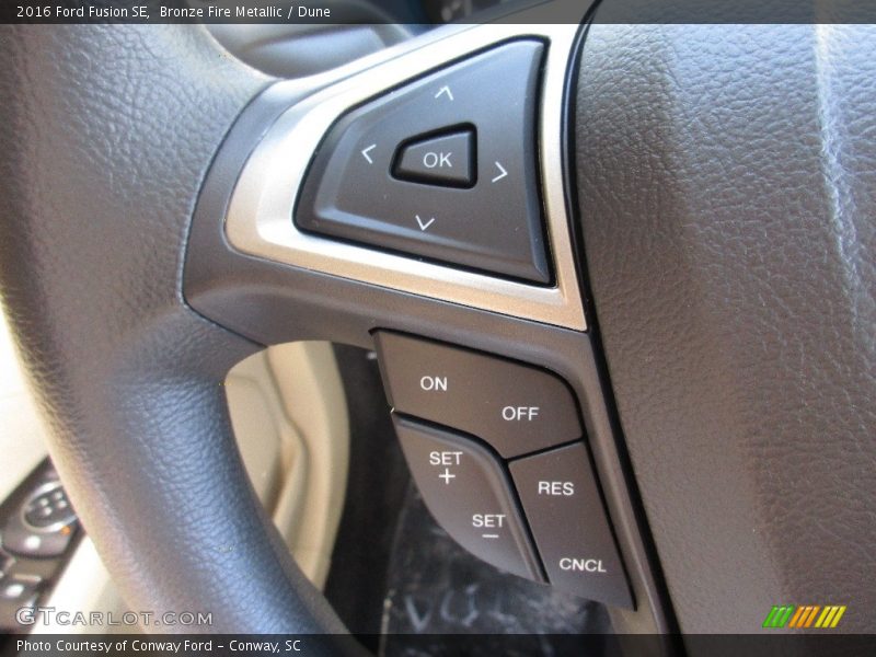 Bronze Fire Metallic / Dune 2016 Ford Fusion SE