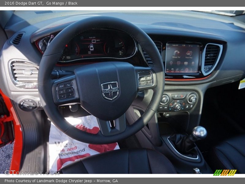 Go Mango / Black 2016 Dodge Dart GT