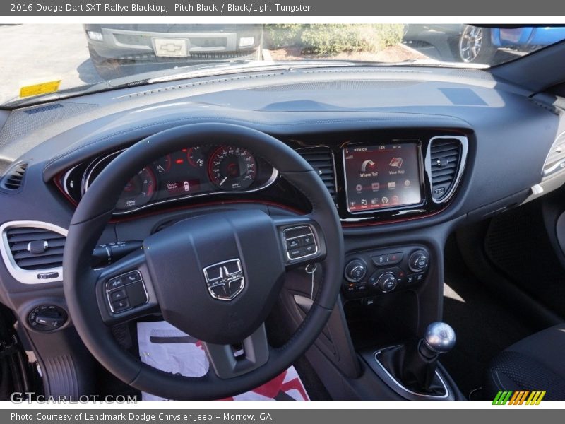 Pitch Black / Black/Light Tungsten 2016 Dodge Dart SXT Rallye Blacktop