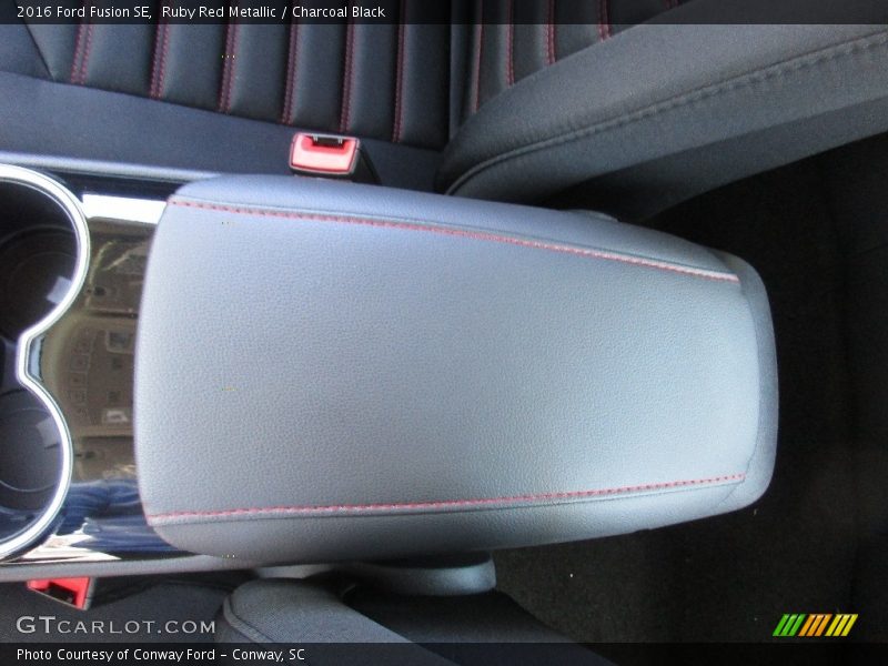 Ruby Red Metallic / Charcoal Black 2016 Ford Fusion SE