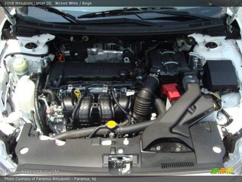 Wicked White / Beige 2008 Mitsubishi Lancer DE