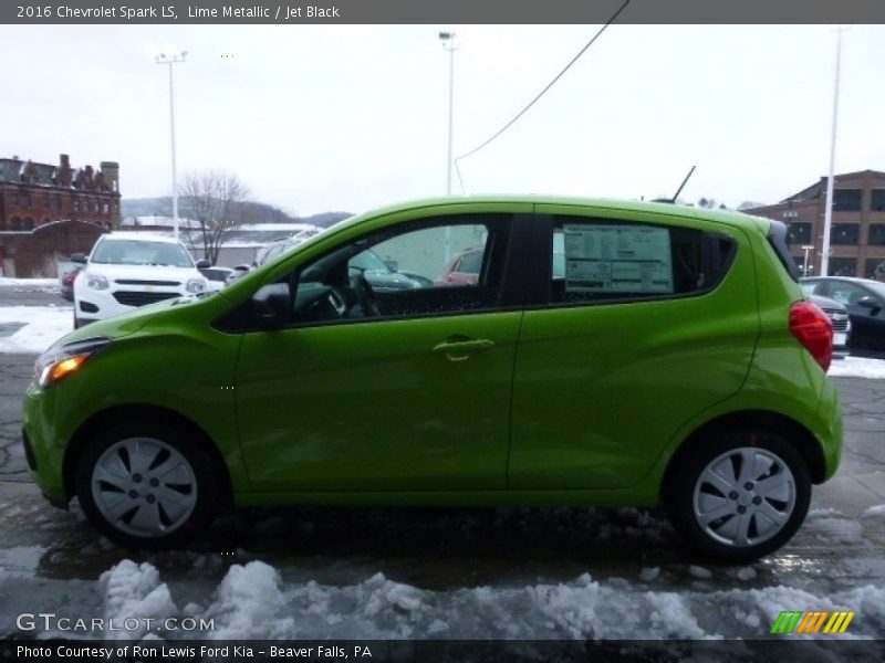 Lime Metallic / Jet Black 2016 Chevrolet Spark LS