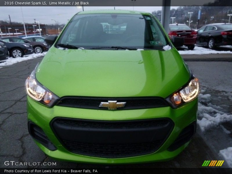 Lime Metallic / Jet Black 2016 Chevrolet Spark LS