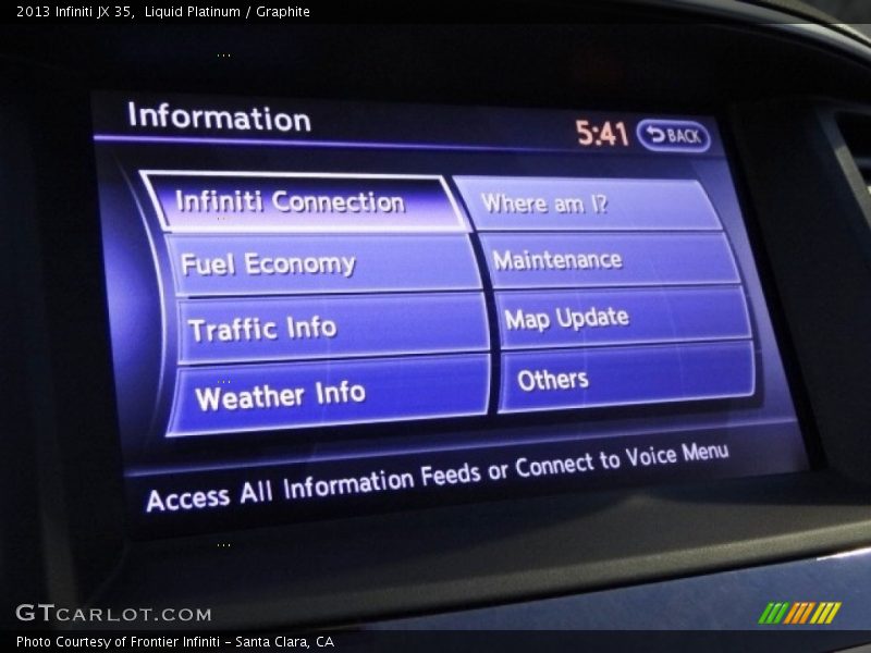 Liquid Platinum / Graphite 2013 Infiniti JX 35