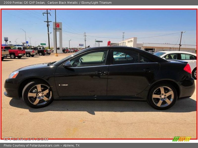 Carbon Black Metallic / Ebony/Light Titanium 2009 Pontiac G6 GXP Sedan