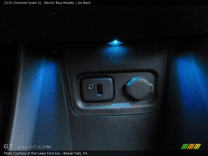 Electric Blue Metallic / Jet Black 2016 Chevrolet Spark LS