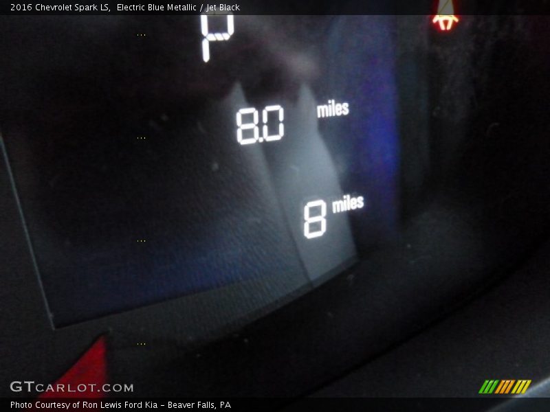 Electric Blue Metallic / Jet Black 2016 Chevrolet Spark LS