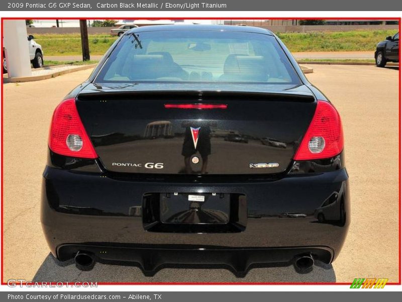 Carbon Black Metallic / Ebony/Light Titanium 2009 Pontiac G6 GXP Sedan