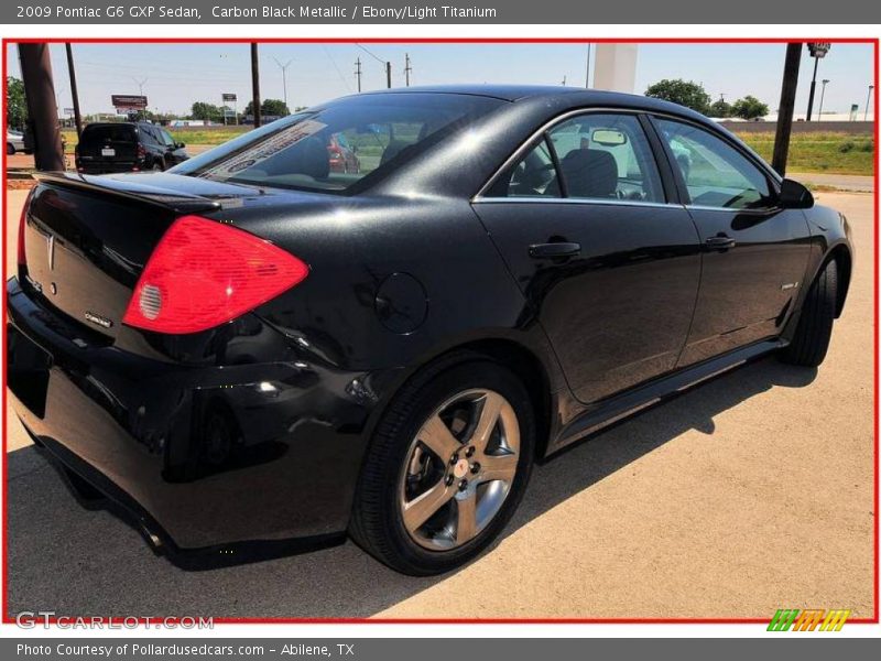 Carbon Black Metallic / Ebony/Light Titanium 2009 Pontiac G6 GXP Sedan