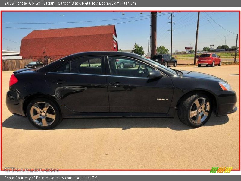 Carbon Black Metallic / Ebony/Light Titanium 2009 Pontiac G6 GXP Sedan