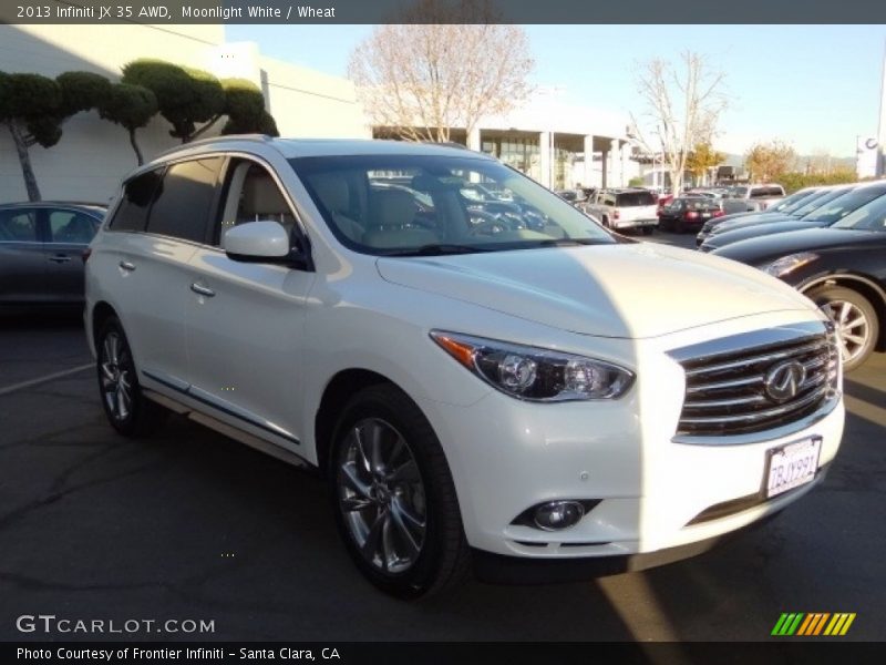 Moonlight White / Wheat 2013 Infiniti JX 35 AWD