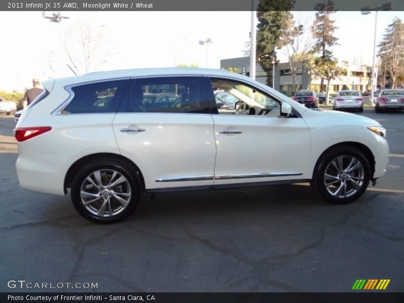 Moonlight White / Wheat 2013 Infiniti JX 35 AWD