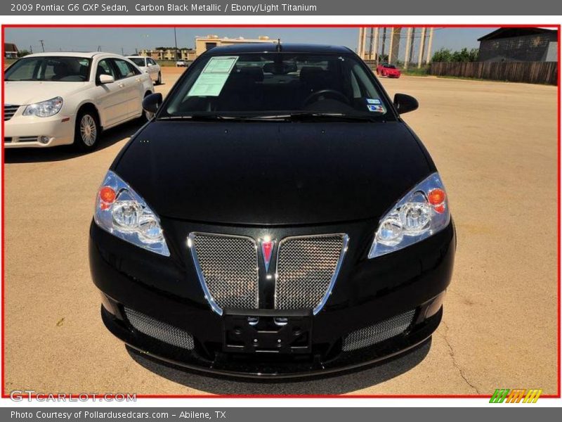 Carbon Black Metallic / Ebony/Light Titanium 2009 Pontiac G6 GXP Sedan