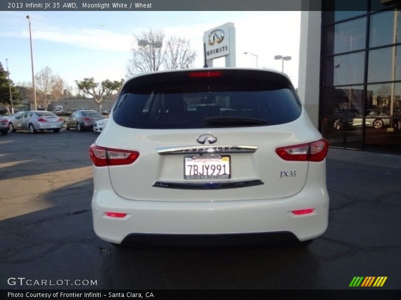 Moonlight White / Wheat 2013 Infiniti JX 35 AWD