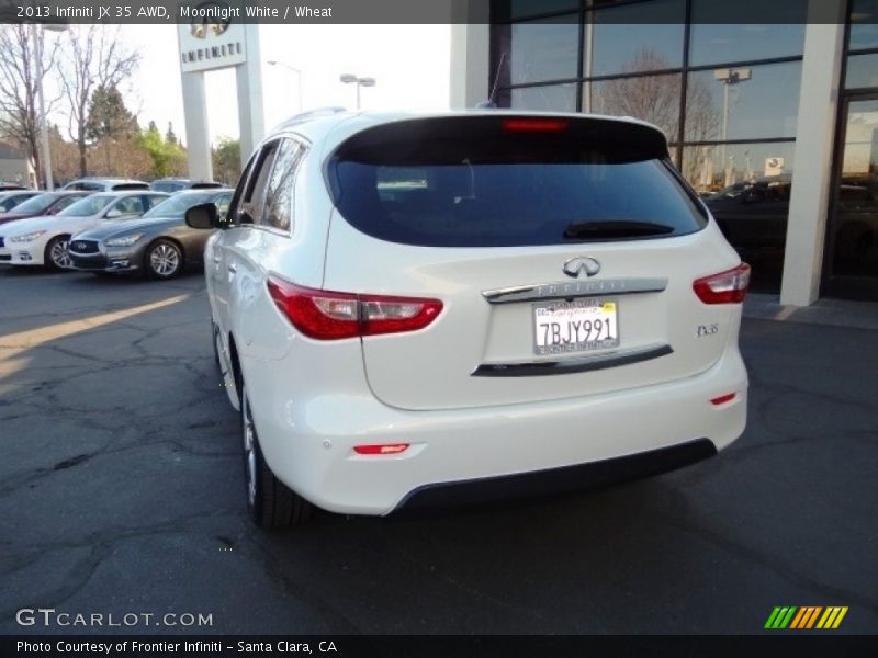 Moonlight White / Wheat 2013 Infiniti JX 35 AWD