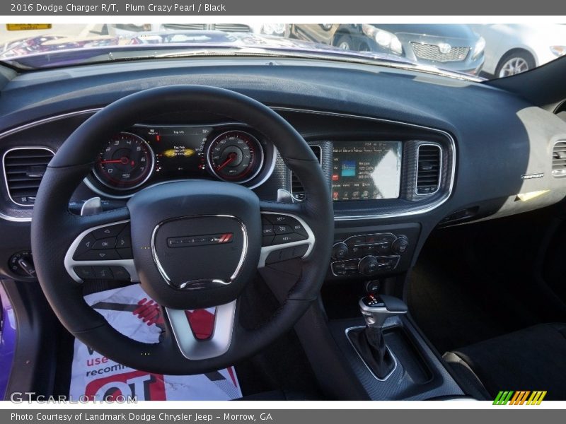 Plum Crazy Pearl / Black 2016 Dodge Charger R/T