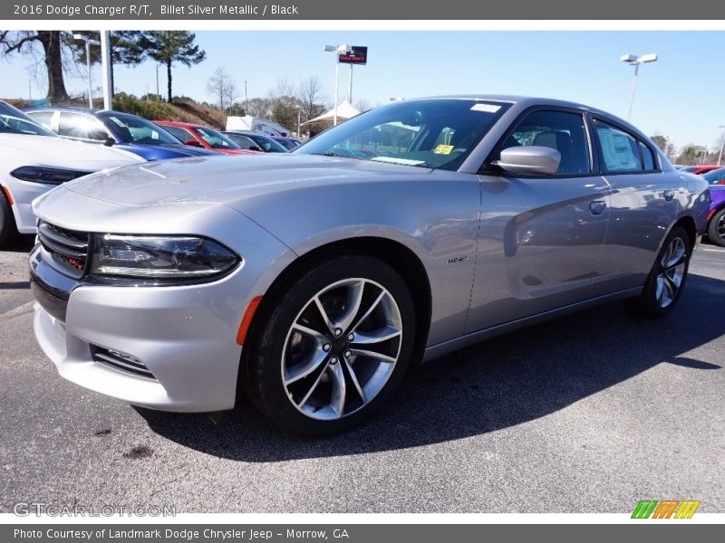 Billet Silver Metallic / Black 2016 Dodge Charger R/T