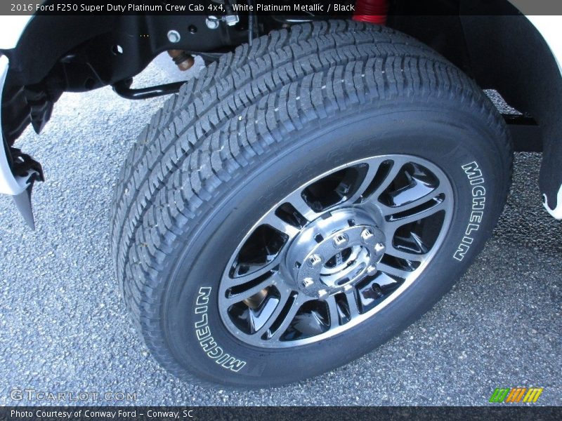 White Platinum Metallic / Black 2016 Ford F250 Super Duty Platinum Crew Cab 4x4