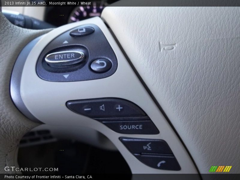 Moonlight White / Wheat 2013 Infiniti JX 35 AWD