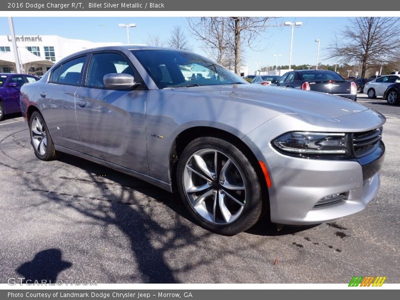Billet Silver Metallic / Black 2016 Dodge Charger R/T