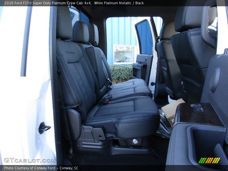 White Platinum Metallic / Black 2016 Ford F250 Super Duty Platinum Crew Cab 4x4