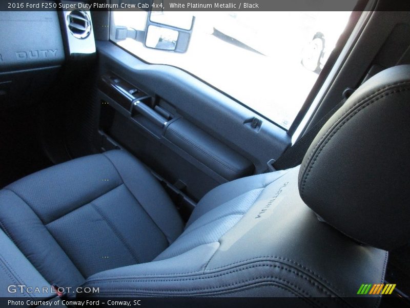 White Platinum Metallic / Black 2016 Ford F250 Super Duty Platinum Crew Cab 4x4