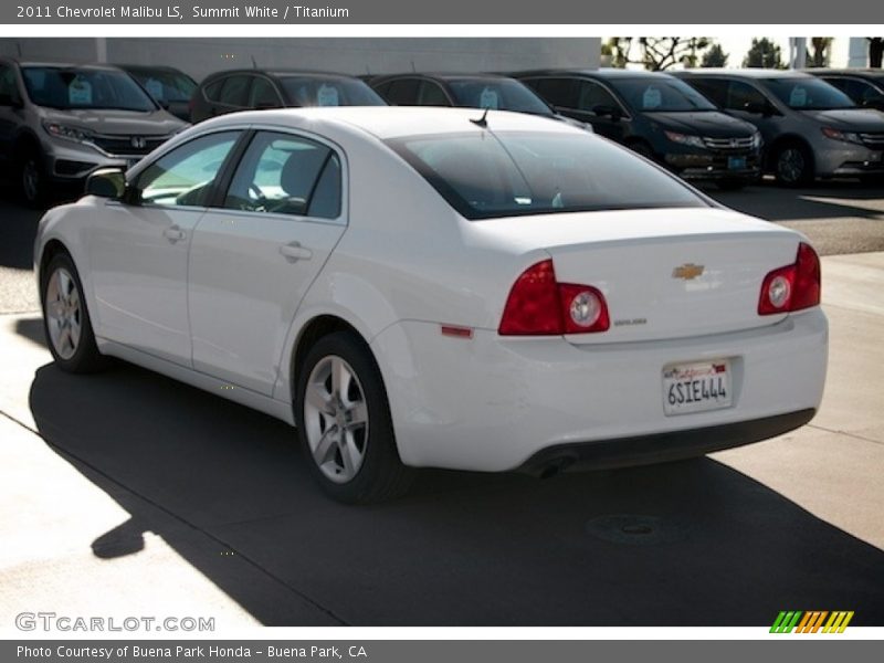Summit White / Titanium 2011 Chevrolet Malibu LS