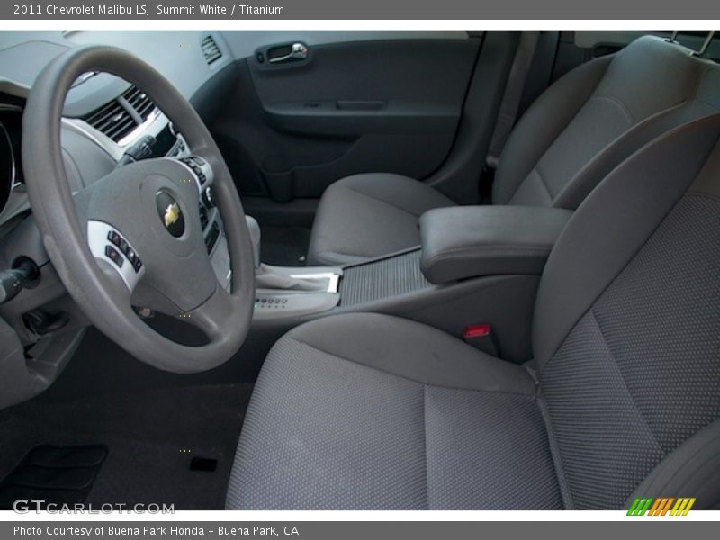 Summit White / Titanium 2011 Chevrolet Malibu LS