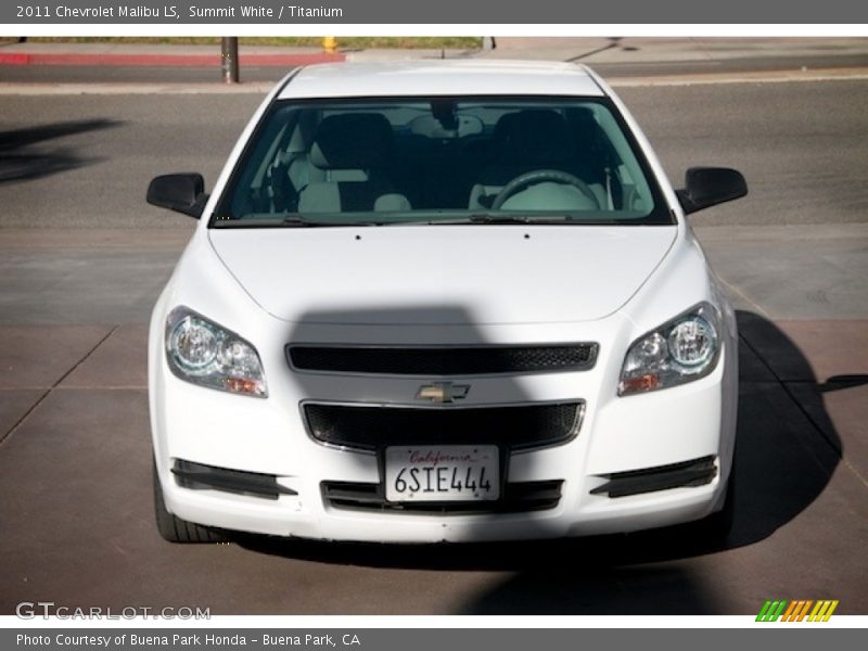 Summit White / Titanium 2011 Chevrolet Malibu LS