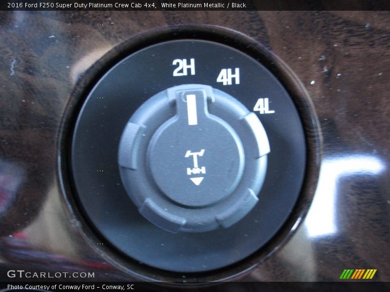 White Platinum Metallic / Black 2016 Ford F250 Super Duty Platinum Crew Cab 4x4