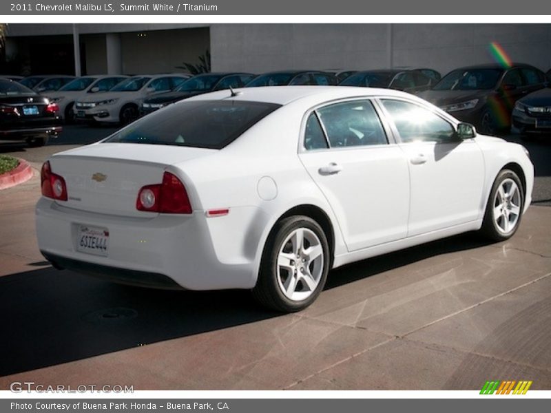 Summit White / Titanium 2011 Chevrolet Malibu LS