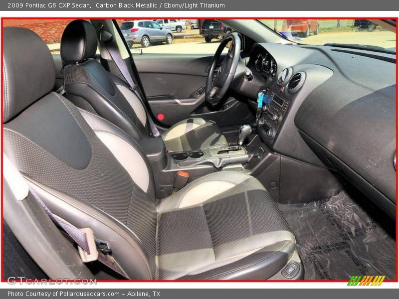 Carbon Black Metallic / Ebony/Light Titanium 2009 Pontiac G6 GXP Sedan