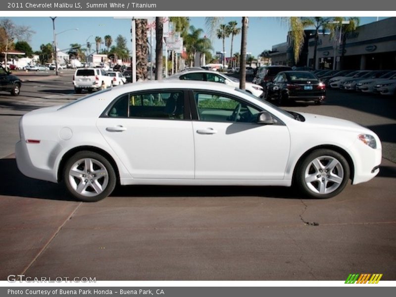 Summit White / Titanium 2011 Chevrolet Malibu LS