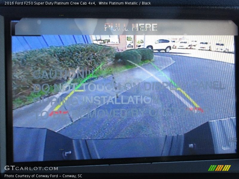 White Platinum Metallic / Black 2016 Ford F250 Super Duty Platinum Crew Cab 4x4