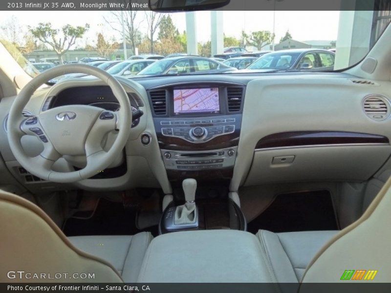 Moonlight White / Wheat 2013 Infiniti JX 35 AWD