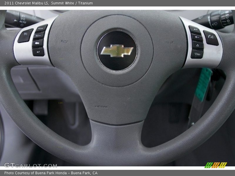 Summit White / Titanium 2011 Chevrolet Malibu LS