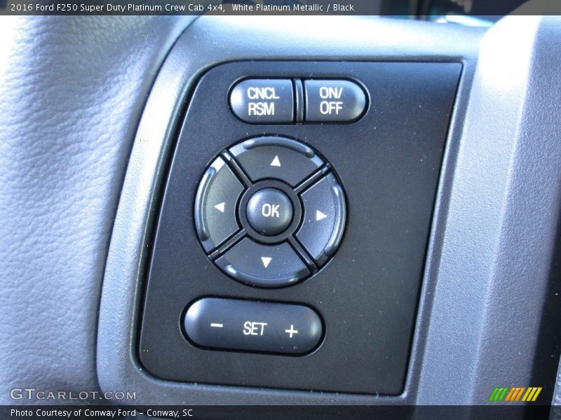 White Platinum Metallic / Black 2016 Ford F250 Super Duty Platinum Crew Cab 4x4