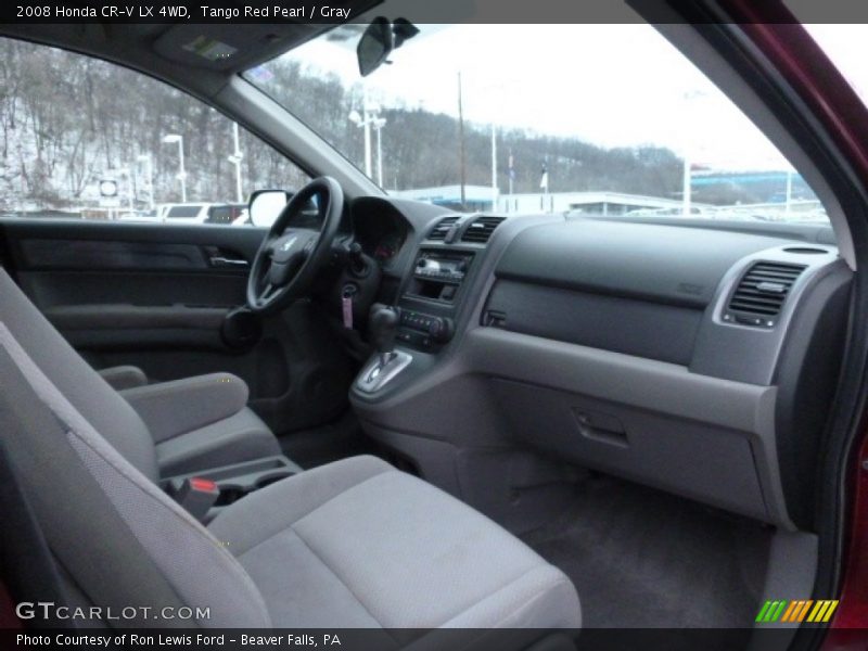 Tango Red Pearl / Gray 2008 Honda CR-V LX 4WD