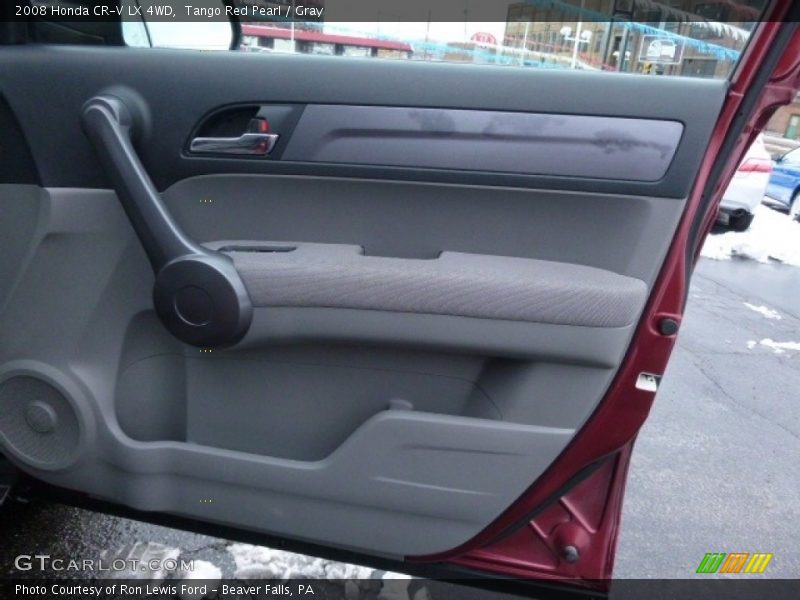 Tango Red Pearl / Gray 2008 Honda CR-V LX 4WD