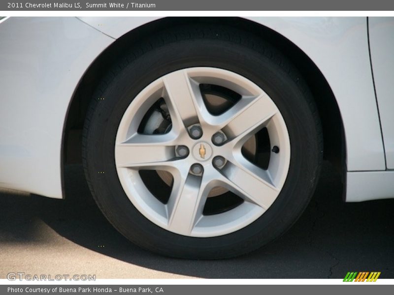 Summit White / Titanium 2011 Chevrolet Malibu LS