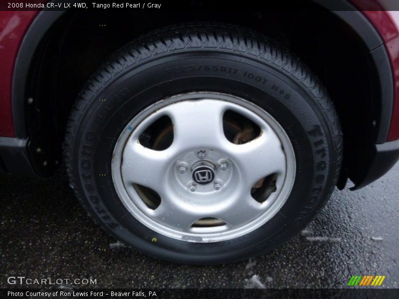 Tango Red Pearl / Gray 2008 Honda CR-V LX 4WD