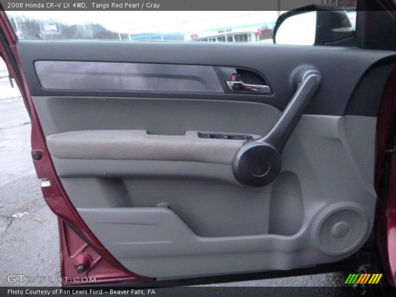 Tango Red Pearl / Gray 2008 Honda CR-V LX 4WD