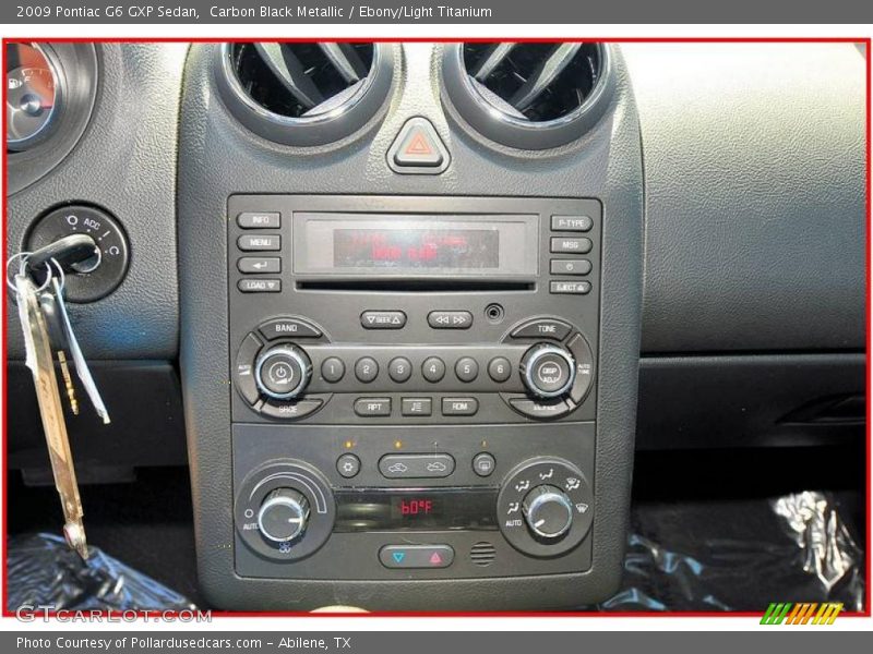 Carbon Black Metallic / Ebony/Light Titanium 2009 Pontiac G6 GXP Sedan