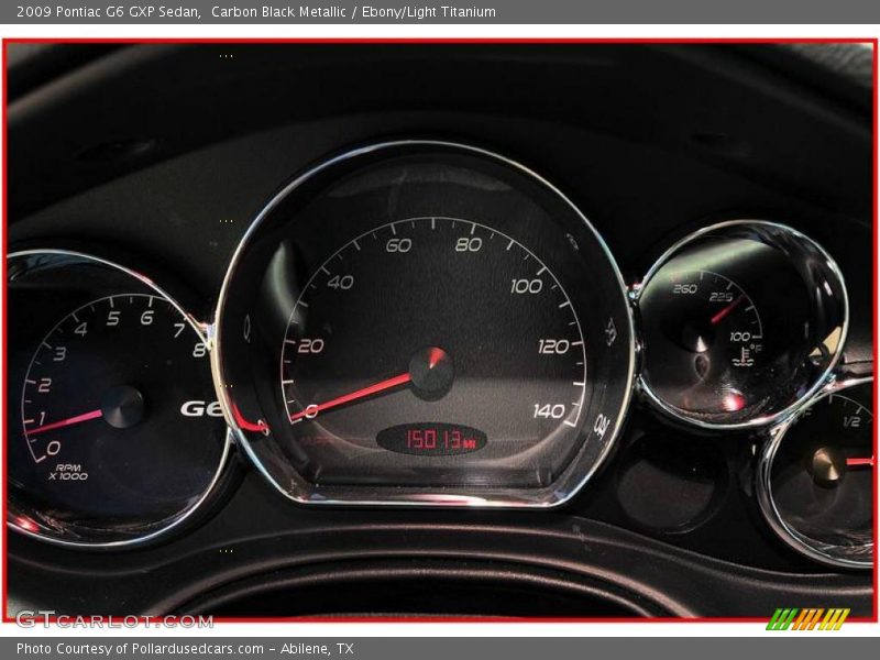 Carbon Black Metallic / Ebony/Light Titanium 2009 Pontiac G6 GXP Sedan