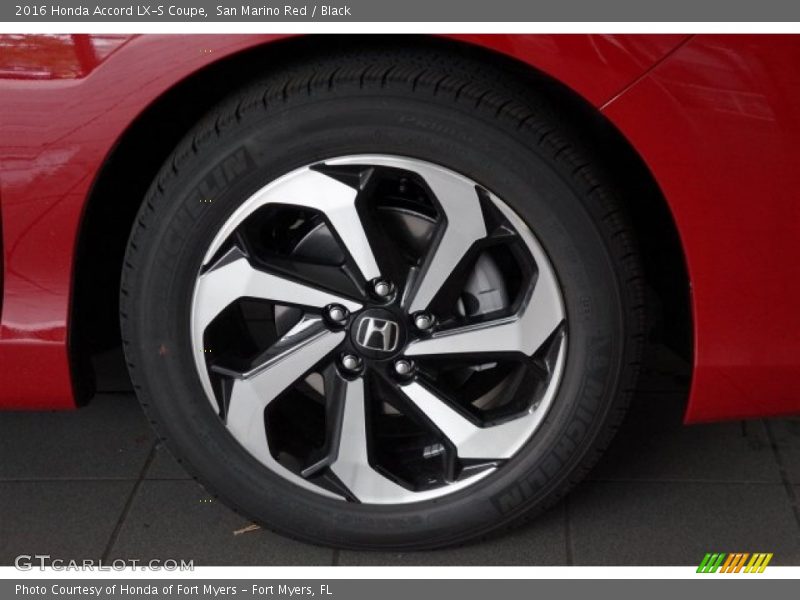 San Marino Red / Black 2016 Honda Accord LX-S Coupe