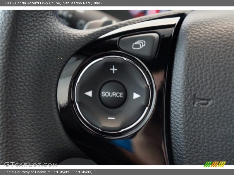 San Marino Red / Black 2016 Honda Accord LX-S Coupe