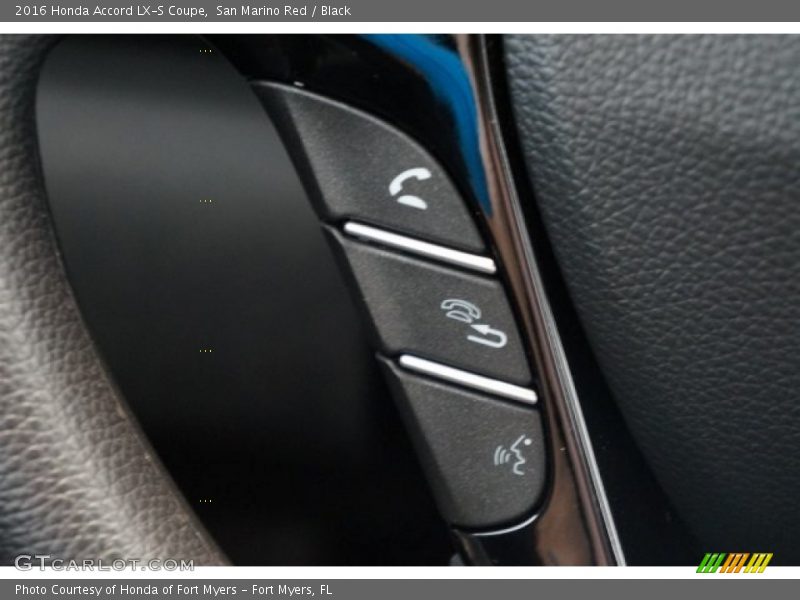 San Marino Red / Black 2016 Honda Accord LX-S Coupe