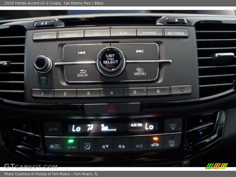 San Marino Red / Black 2016 Honda Accord LX-S Coupe