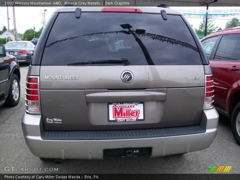 Mineral Grey Metallic / Dark Graphite 2002 Mercury Mountaineer AWD